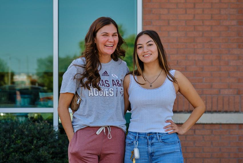 “While I would love to see a female president in my lifetime, I don't think (Kamala Harris) is the correct candidate to represent women in general and be at that level of authority,” said Crystal Gill, left, after voting with her 18-year-old daughter, Evan Gatica, at the Tarrant County Northeast Courthouse in Hurst on Oct. 24, 2024.